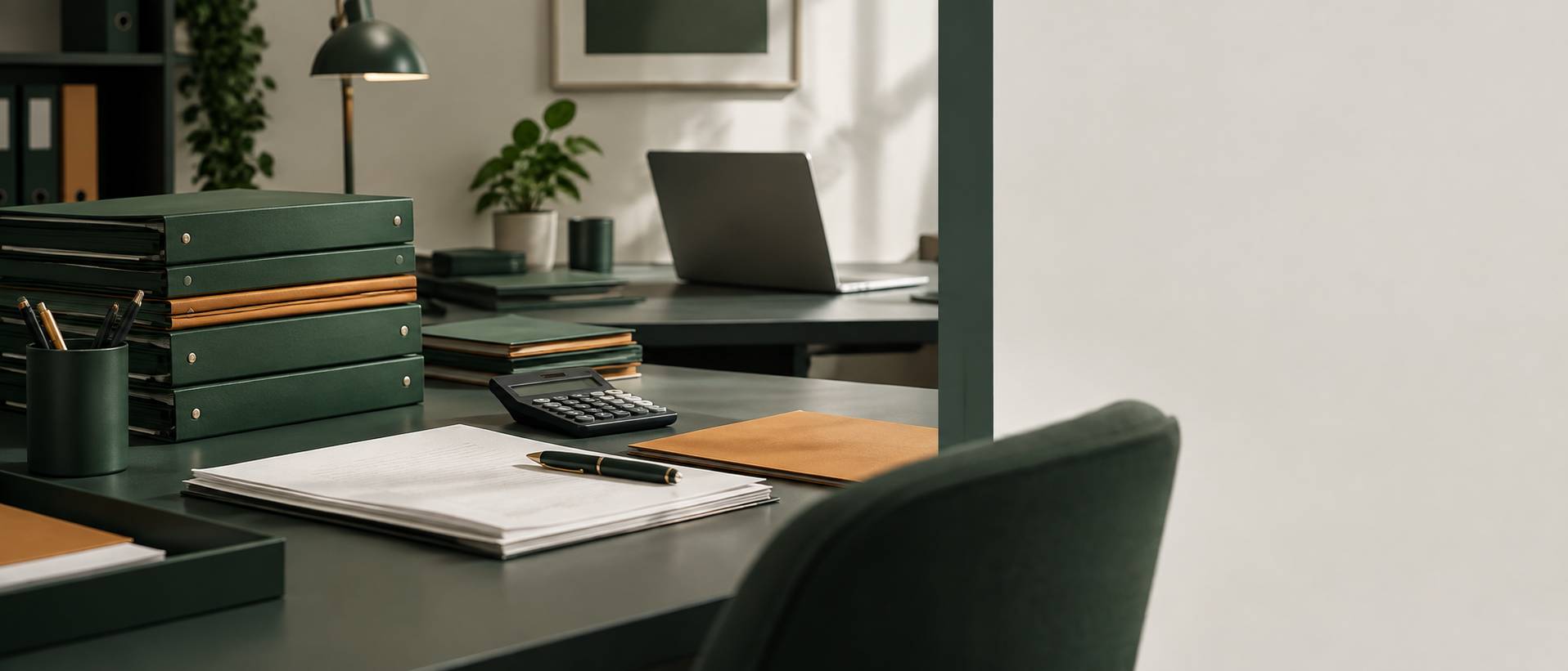 Cabinet de praticien bien-être lumineux avec table de soin et plante verte
